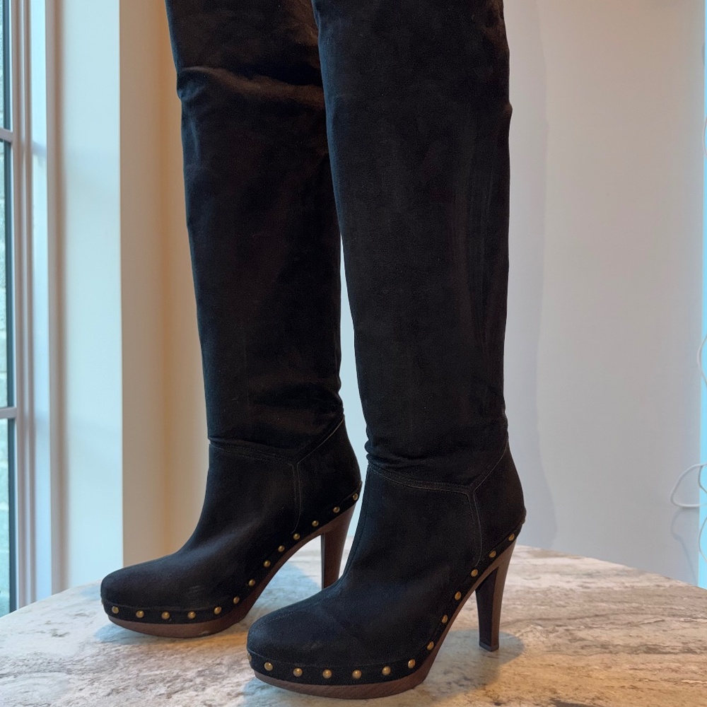 Stella McCartney Suede Knee High Boots
